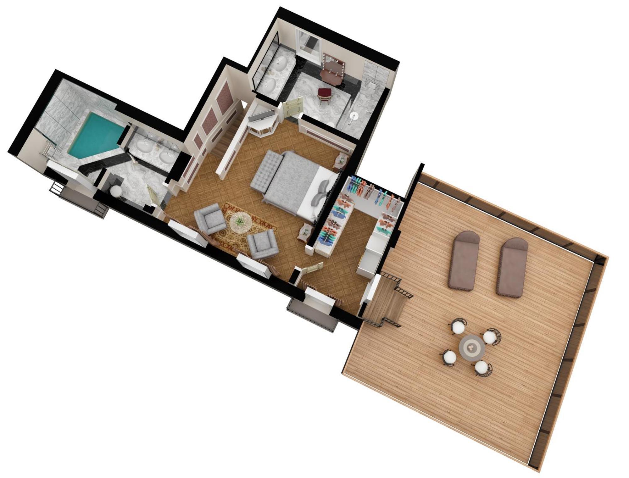 Baglioni Hotel Luna - The Leading Hotels Of The World Venezia Esterno foto 3D floor plan of a typical apartment