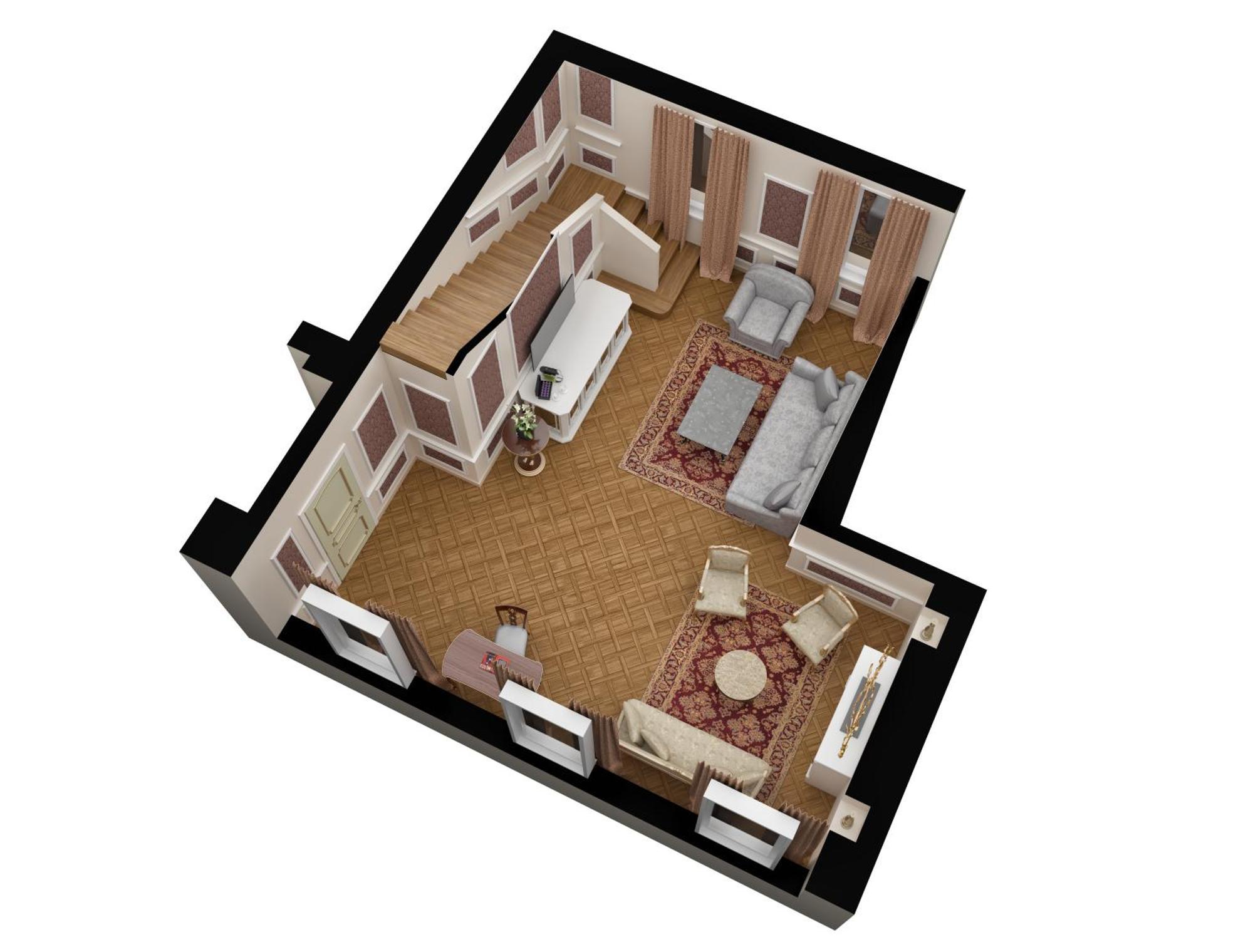 Baglioni Hotel Luna - The Leading Hotels Of The World Venezia Esterno foto 3D rendering of a living room