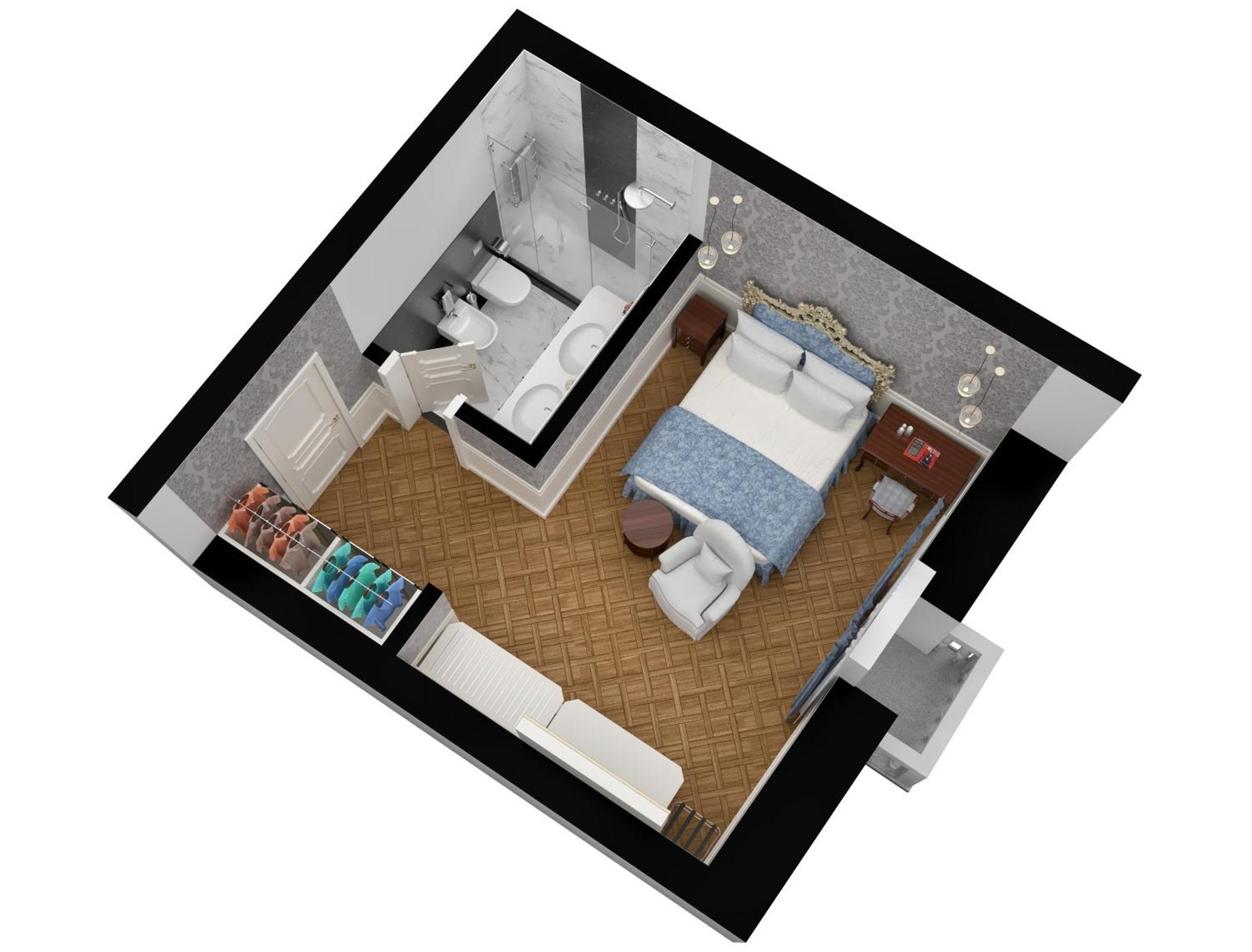 Baglioni Hotel Luna - The Leading Hotels Of The World Venezia Esterno foto A 3D rendering of a bedroom