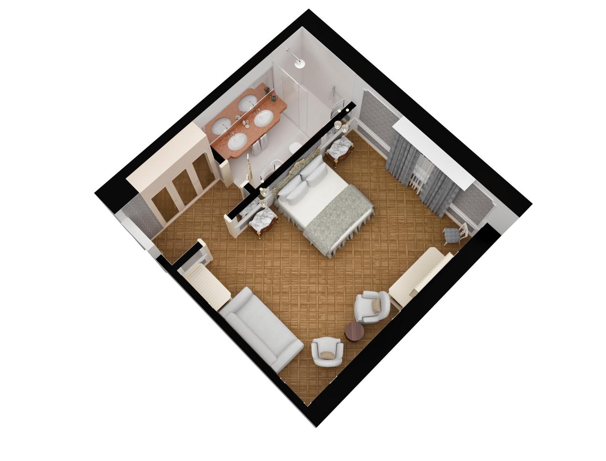 Baglioni Hotel Luna - The Leading Hotels Of The World Venezia Esterno foto A 3D model of a studio apartment